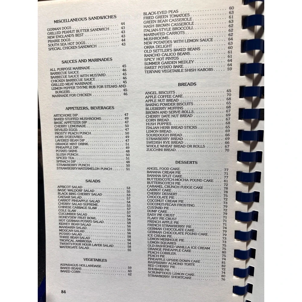 Classic Barbecue Spiral‎ Community compilation cookbook Vintage 1994
